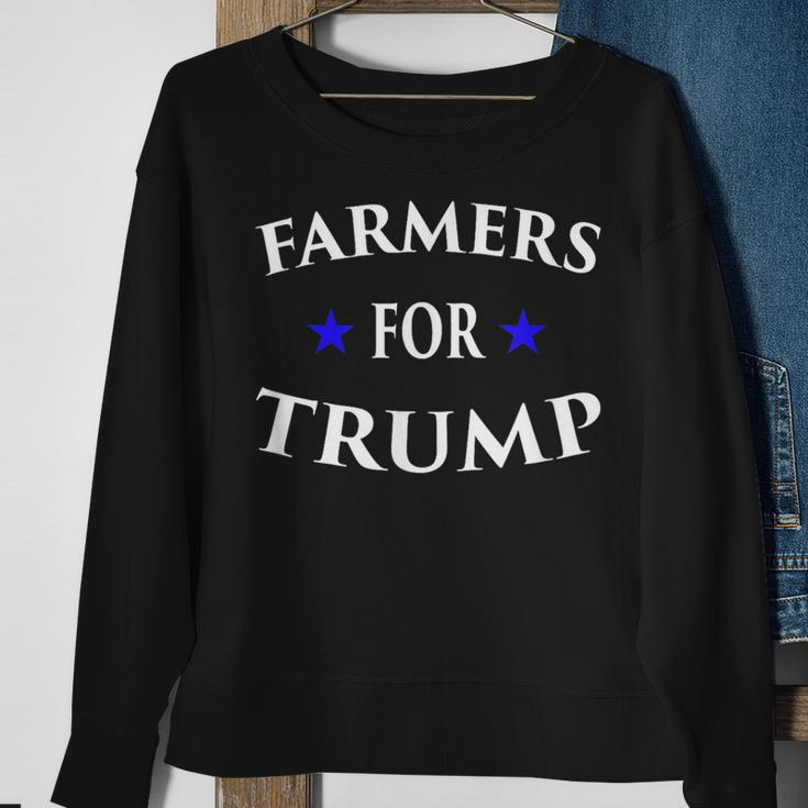 Farmers For Trump Farm Ranch Tractor Heartland Country Sweatshirt Gifts for Old Women
