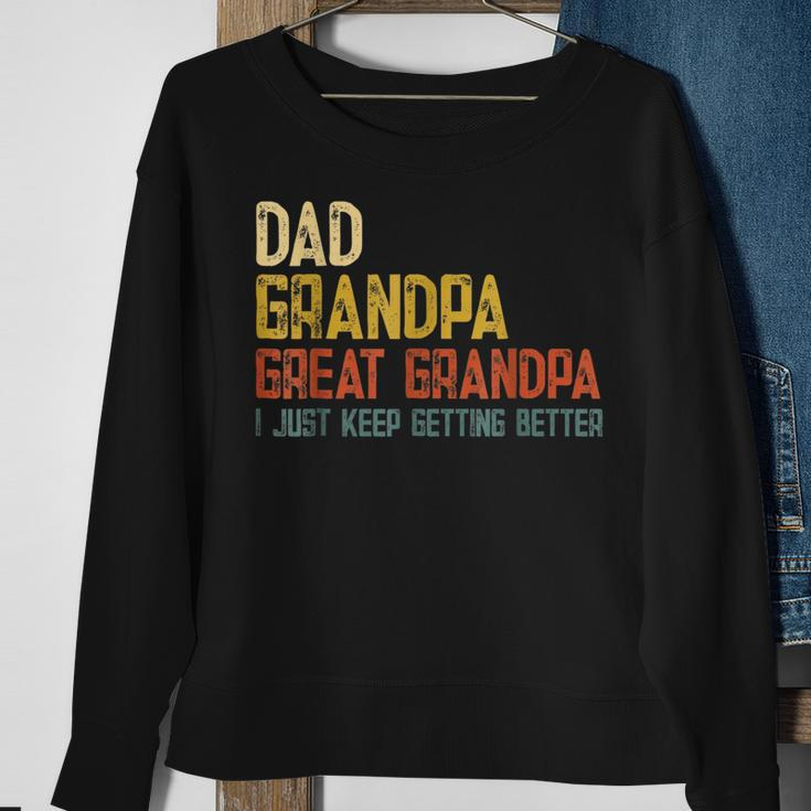Fathers Day Dad Grandpa Great Grandpa Sweatshirt Gifts for Old Women