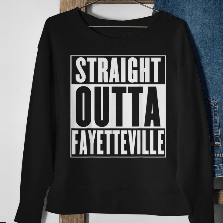 Fayetteville Straight Outta Fayetteville Sweatshirt Gifts for Old Women
