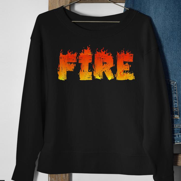 Fire Halloween Costume Fire And Ice Matching Couples Sweatshirt Gifts for Old Women