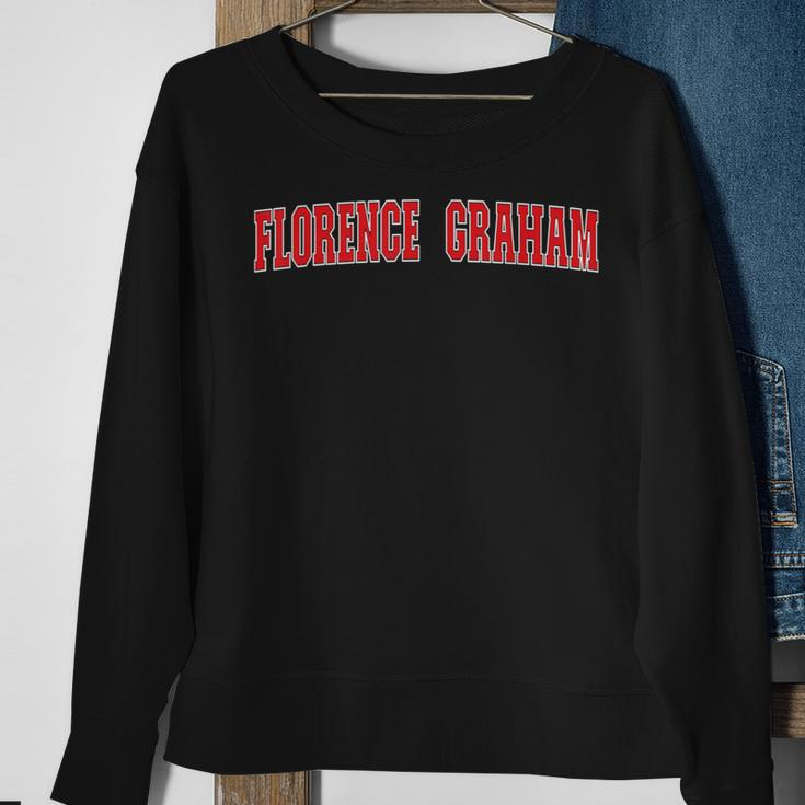 Florence-Graham California Souvenir Trip College Style Red Sweatshirt Gifts for Old Women