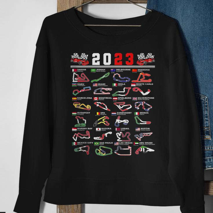Formula Racing Open Wheel Race Car Fan 2023 World Circuits Sweatshirt Gifts for Old Women