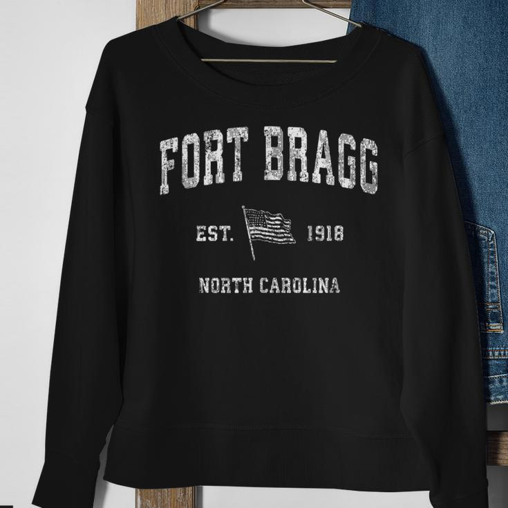 Fort Bragg California Ca Vintage Us Flag Sports Sweatshirt Gifts for Old Women