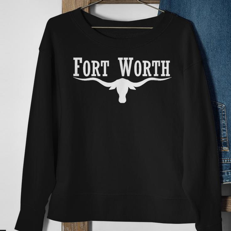 Fort Worth Flag Fort Worth City Flag Sweatshirt Gifts for Old Women