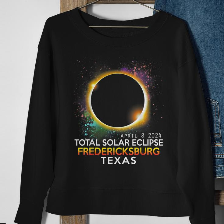 Fredericksburg Texas Totality Total Solar Eclipse 2024 Sweatshirt Gifts for Old Women