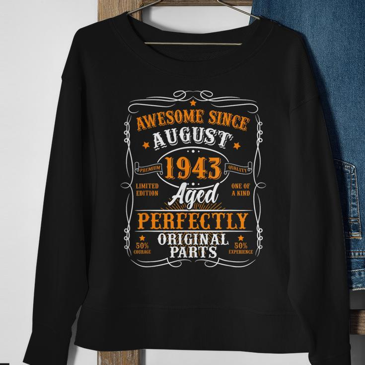 80 Years Old August 1943 Vintage 80Th Birthday Sweatshirt Gifts for Old Women
