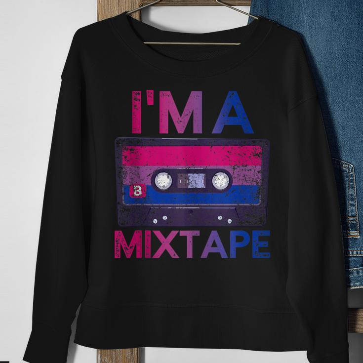 Bisexuality Pride Retro Cassette Bi Bisexual Sweatshirt Gifts for Old Women