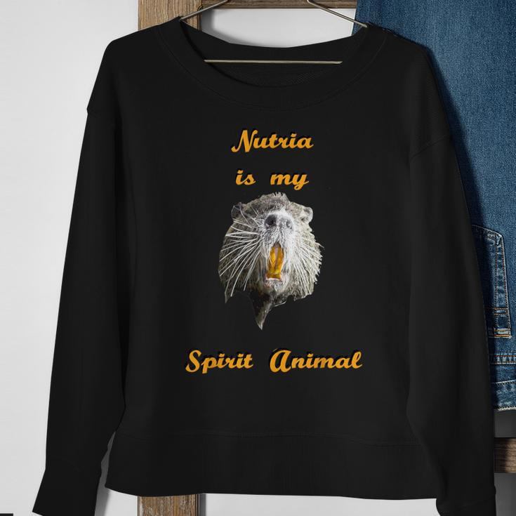 Cajun Louisiana Nutria Rat Spirit Animal Sweatshirt Gifts for Old Women