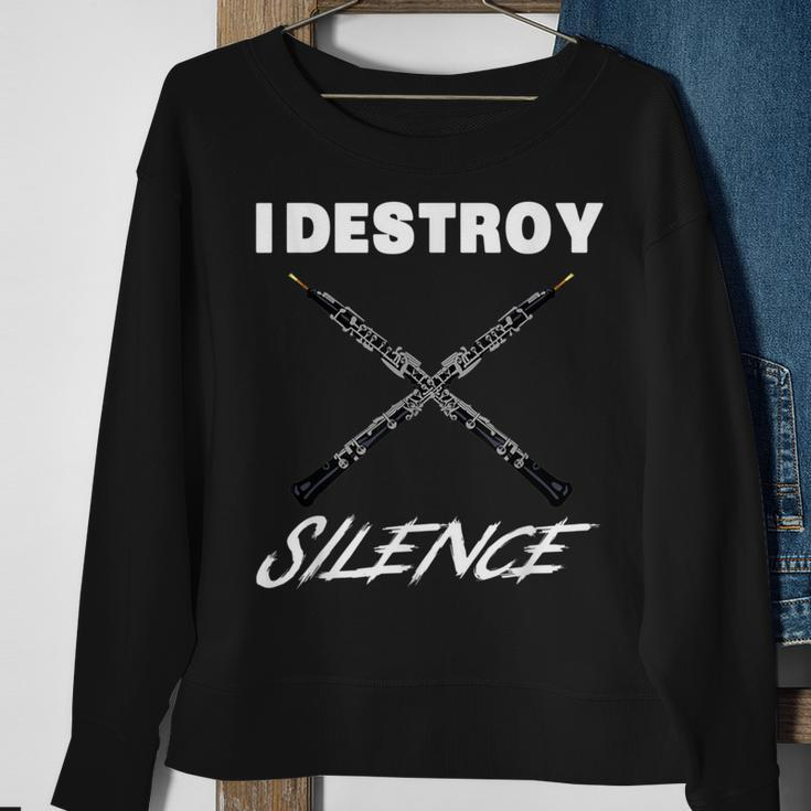 Cor Anglais I Destroy Silence New Year Sweatshirt Gifts for Old Women
