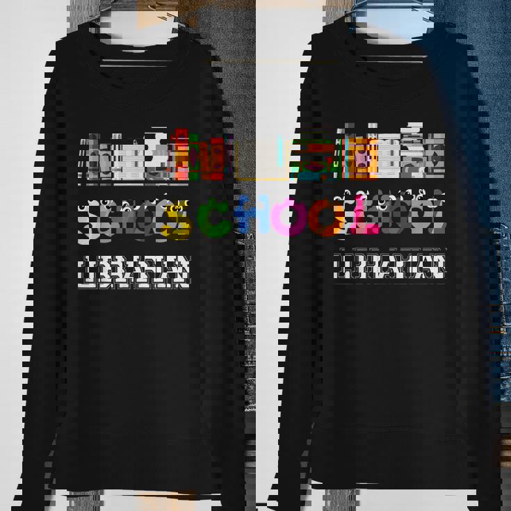 Elementary And Middle School Librarian Sweatshirt Gifts for Old Women