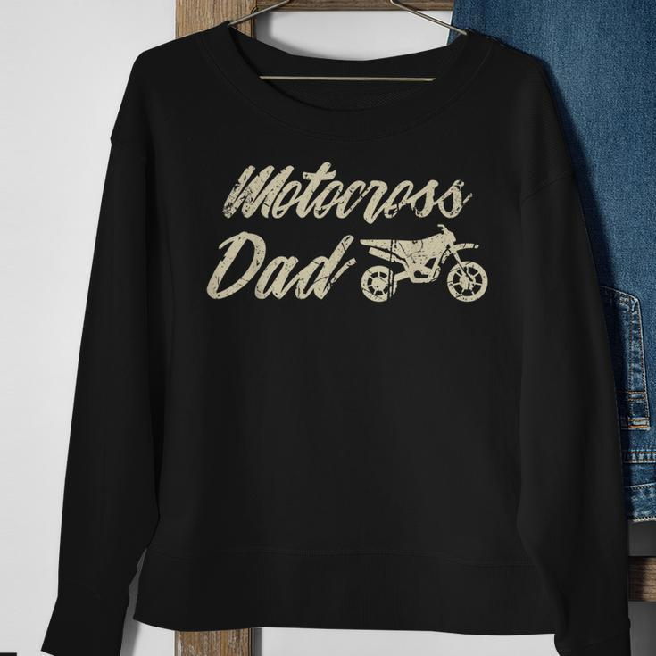 Funny Father Design Fathers Day For Lovers Motocross Sweatshirt Gifts for Old Women