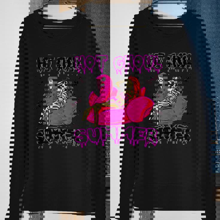 Funny Hot Ghoul Summer Creepy Beach Summer Goth Vacation Creepy Funny Gifts Sweatshirt Gifts for Old Women