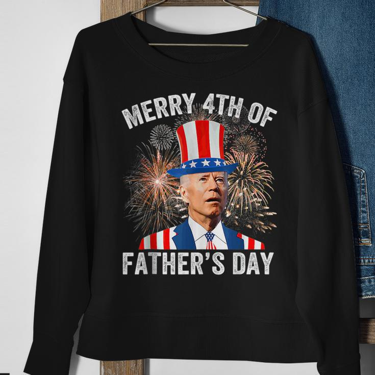 Funny Joe Biden Merry 4Th Of Fathers Day Puzzled 4Th Of July Sweatshirt Gifts for Old Women
