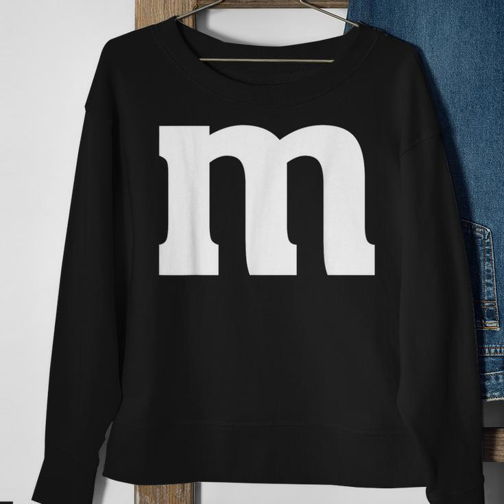 Letter M Halloween Matching Costume Group Family Color Sweatshirt Gifts for Old Women