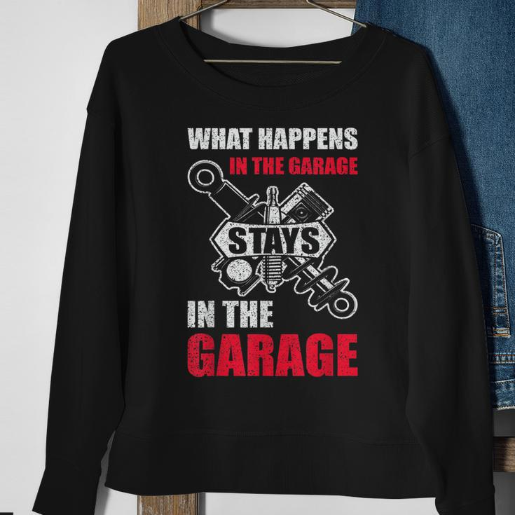 Funny Mechanic For Men Car Dad Garage Father Day Car Lover Sweatshirt Gifts for Old Women