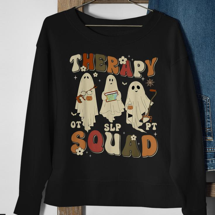Therapy Squad Slp Ot Pt Team Halloween Therapy Squad Sweatshirt Gifts for Old Women