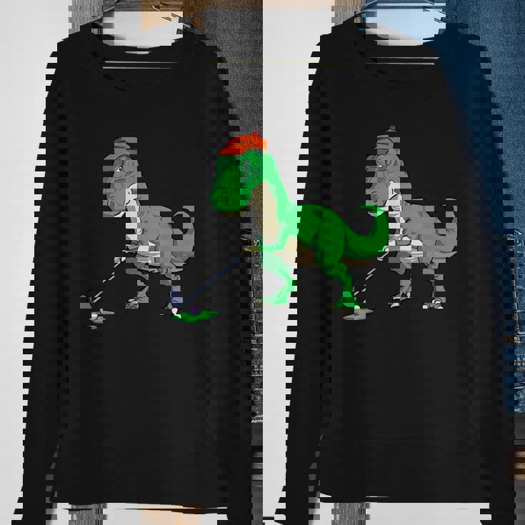 T Rex Dinosaur Golf For Golfer Sweatshirt Gifts for Old Women