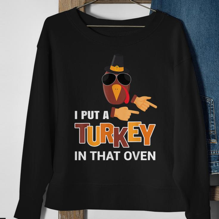 Funny Thanksgiving Pregnancy Announcement For Dad 2020 Gift For Mens Sweatshirt Gifts for Old Women