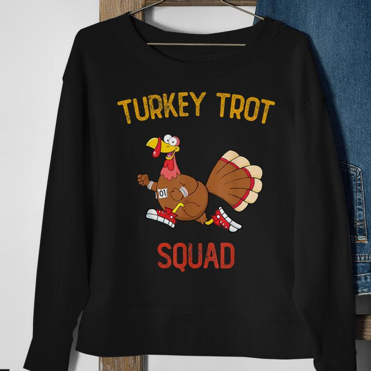 Turkey Trot Squad Friendsgiving Costume Sweatshirt Gifts for Old Women