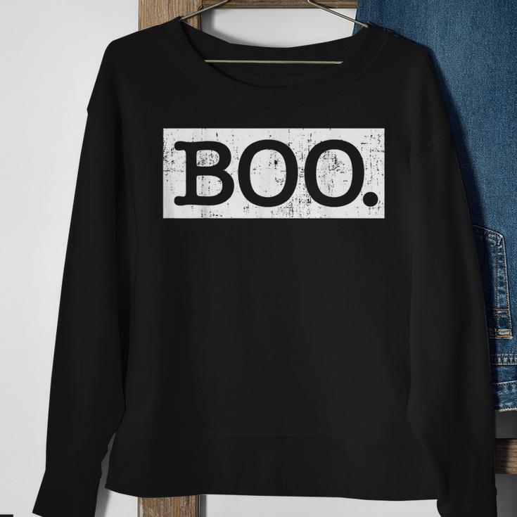 Vintage Boo For Lazy Halloween Party Costume Sweatshirt Gifts for Old Women