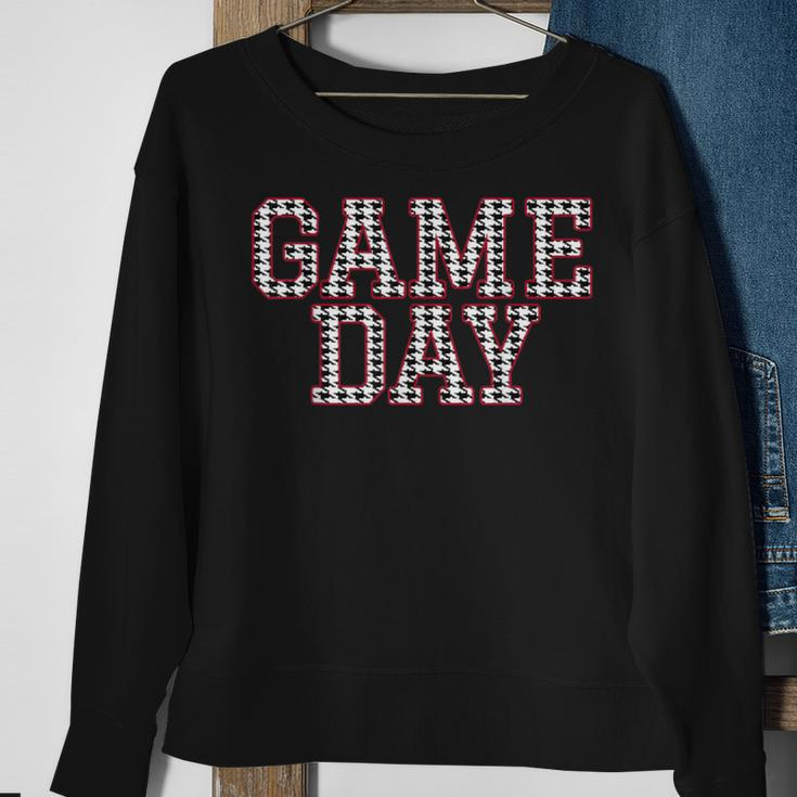 Game Day Houndstooth Alabama Football Fans Sweatshirt Gifts for Old Women