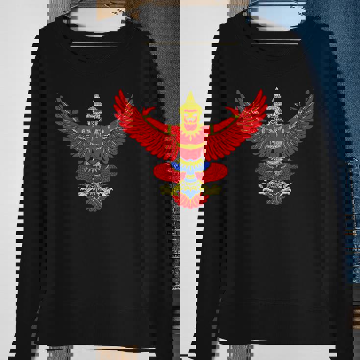 Garuda Emblem Of Thailand Thai Buddha Sabaidee Sweatshirt Gifts for Old Women