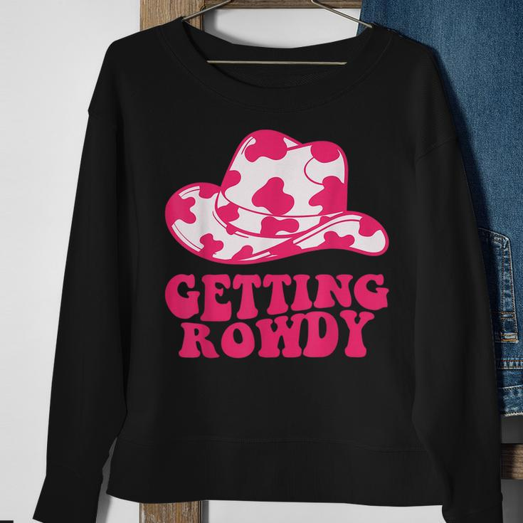 Getting Rowdy Getting Hitched Nashville Bachelorette Party Sweatshirt Gifts for Old Women