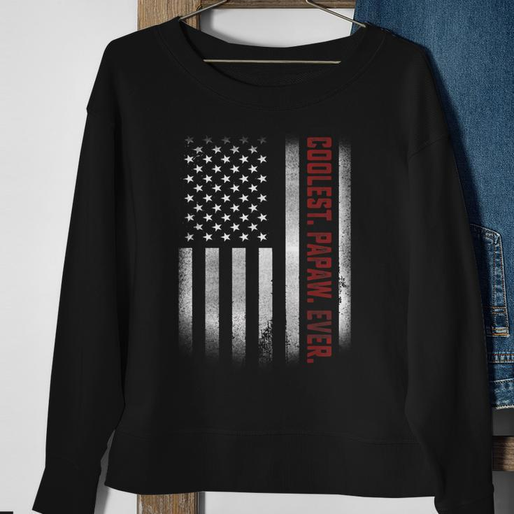 Gifts For Papa Coolest Papaw Ever American Flags Gift For Mens Sweatshirt Gifts for Old Women