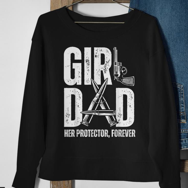 Girl Dad Her Solder Forever Proud Fathers Day Dad Of Girls Sweatshirt Gifts for Old Women