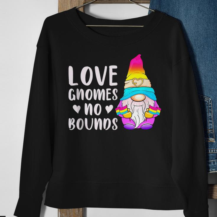 Gnome Pansexual Lgbt Pride Pan Colors Sweatshirt Gifts for Old Women