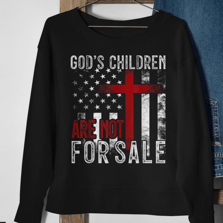 Gods Children Are Not For Sale Funny Political Political Funny Gifts Sweatshirt Gifts for Old Women