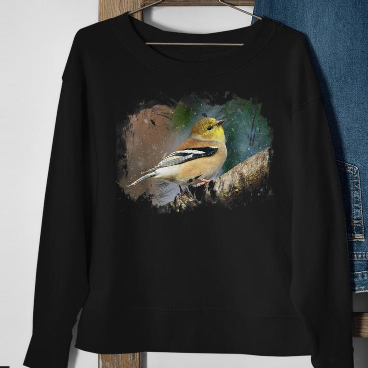 Goldfinch Bird For Nature Lovers Birder Sweatshirt Gifts for Old Women