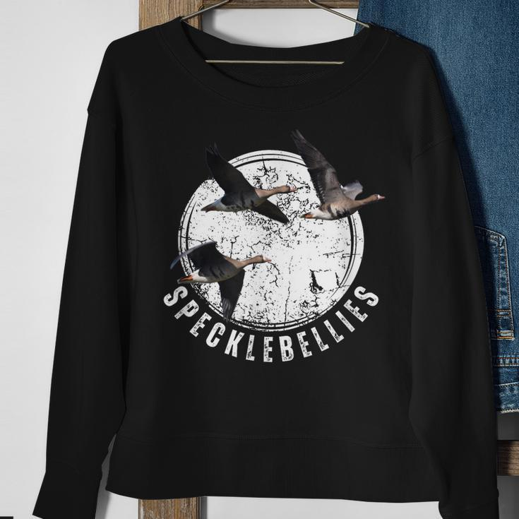 Goose Hunting Specklebellies Bar Belly Goose Sweatshirt Gifts for Old Women