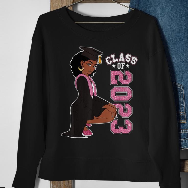Graduation Her Seniors Class Of 2023 Black Girl Magic Sweatshirt Gifts for Old Women
