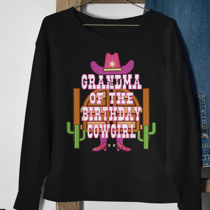 Grandma Of The Birthday Cowgirl Kids Rodeo Party Bday Sweatshirt Gifts for Old Women