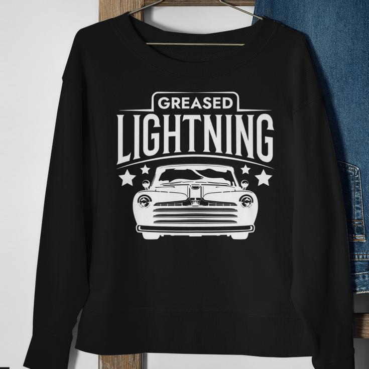 Greased Lightning Hot Rod Greaser Sweatshirt Gifts for Old Women