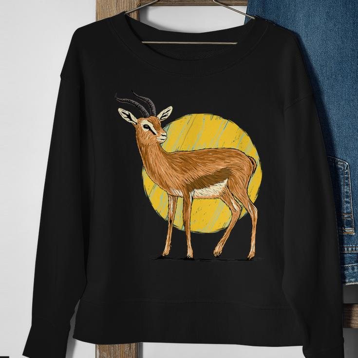Great Gazelle Thomson Gazelle Savannah Desert African Sweatshirt Gifts for Old Women