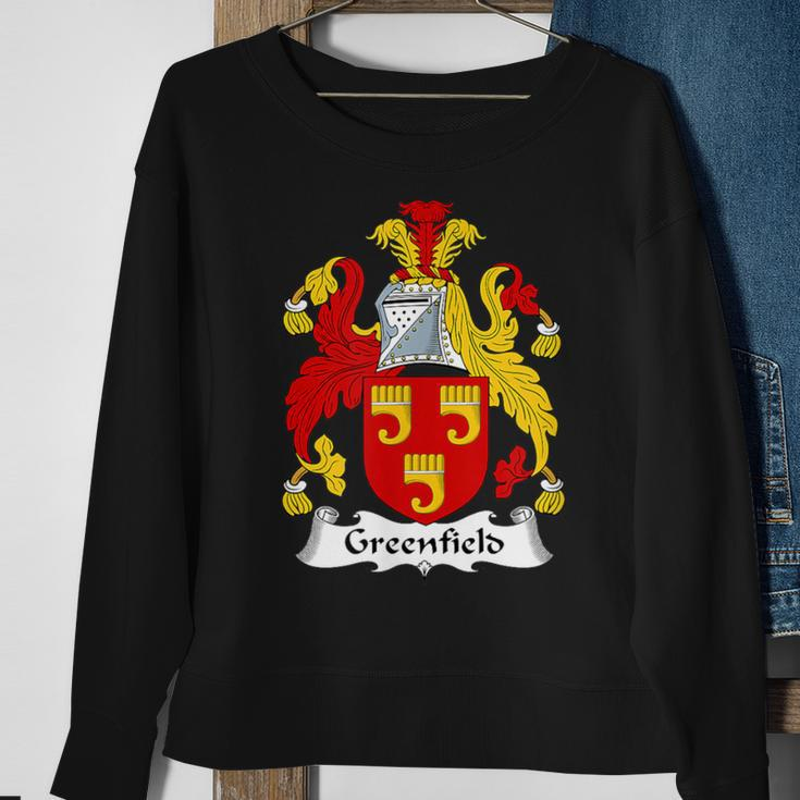 Greenfield Coat Of Arms Family Crest Sweatshirt Gifts for Old Women
