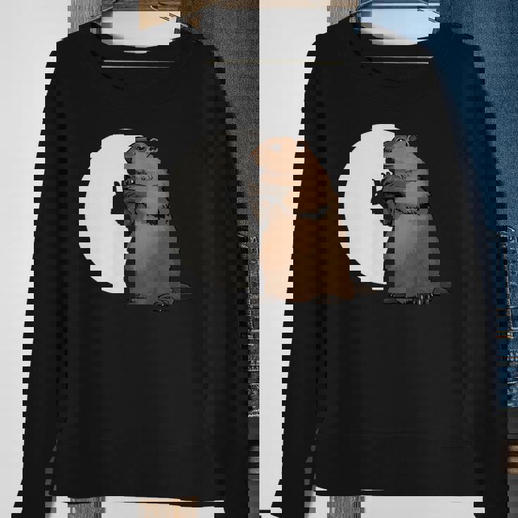 Groundhog Day Shadow Puppet Sweatshirt Gifts for Old Women Groundhog Day Shadow Puppet Sweatshirt Gifts for Old Women