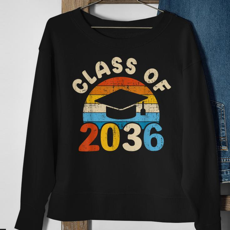 Grow With Me Class Of 2036 Vintage Graduation Preschool Sweatshirt Gifts for Old Women