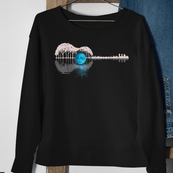 Guitar Lake Shadow Love Guitar Musician Sweatshirt Gifts for Old Women