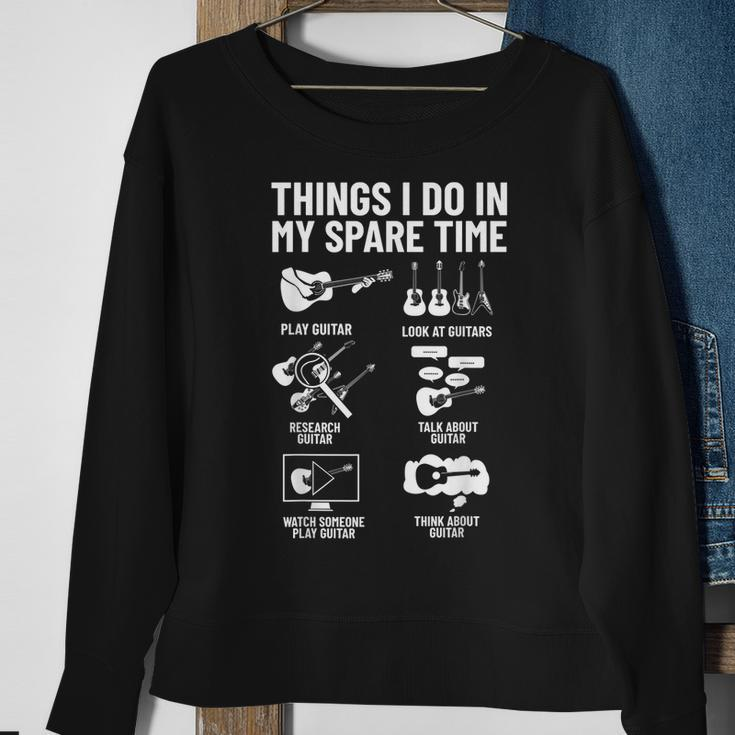 Guitar Player Outfit Musician Things I Do In My Spare Time Guitar Funny Gifts Sweatshirt Gifts for Old Women