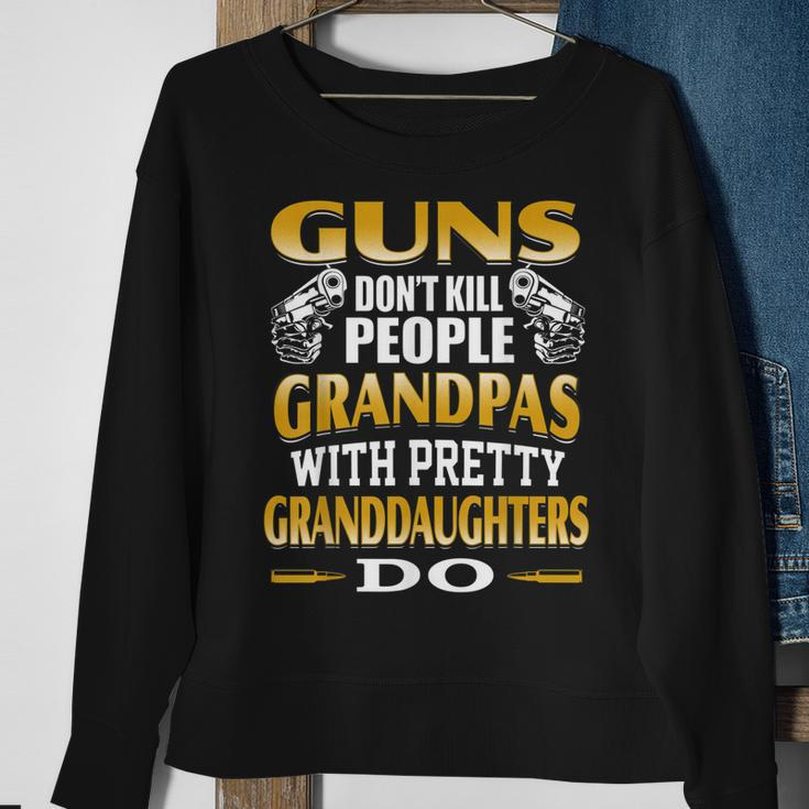 Guns Dont Kill Grandpas Do It Gift For Men Father Day Sweatshirt Gifts for Old Women