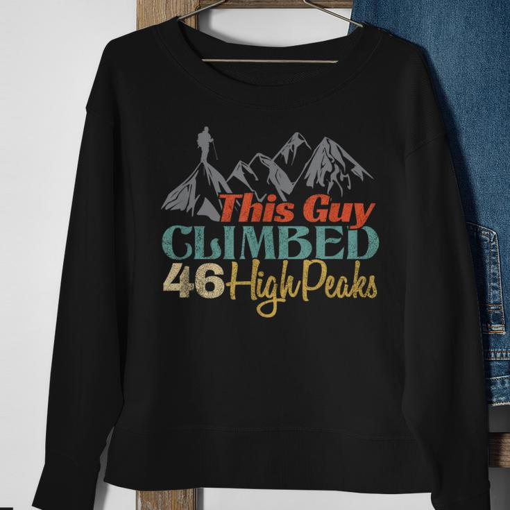 This Guy Climbed 46 High Peaks Sweatshirt Gifts for Old Women