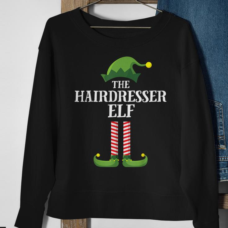 Hairdresser Elf Matching Family Group Christmas Party Sweatshirt Gifts for Old Women