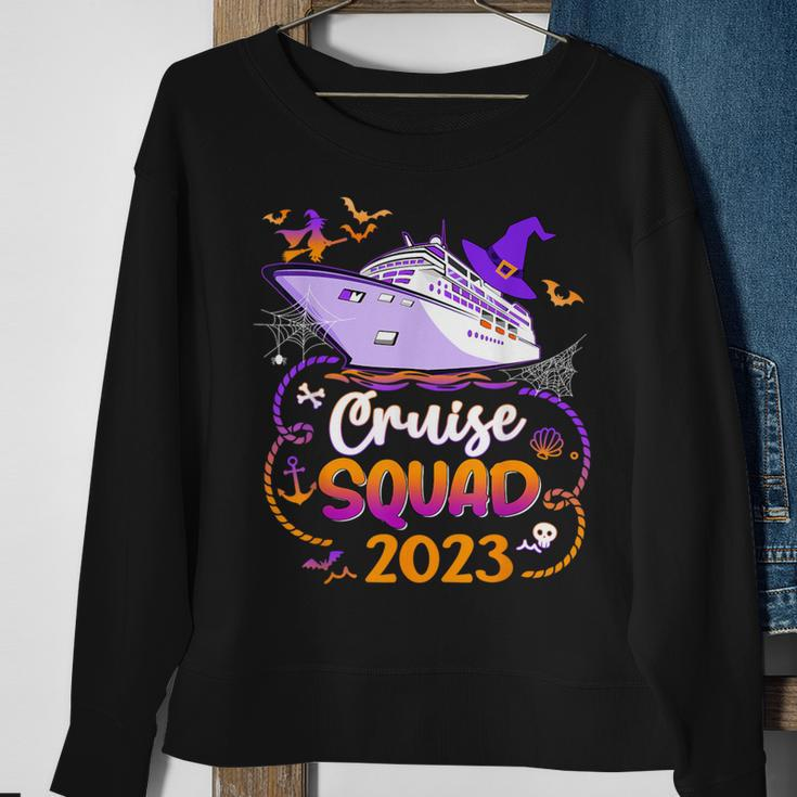 Halloween Cruise Squad 2023 Matching Cruising Crew Vacation Sweatshirt Gifts for Old Women