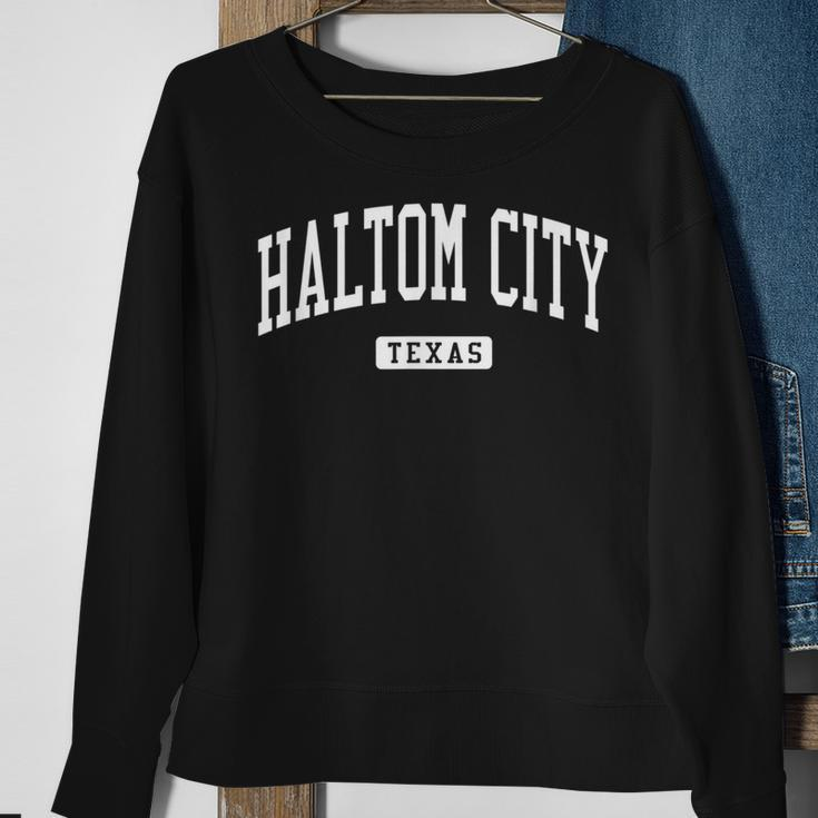 Haltom City Texas Tx Vintage Athletic Sports Sweatshirt Gifts for Old Women