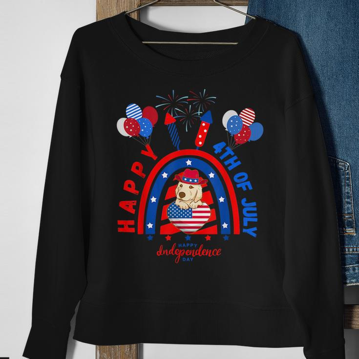 Happy 4Th Of July 2023 For Kids Funny Dog 4Th Of July 2023 Sweatshirt Gifts for Old Women