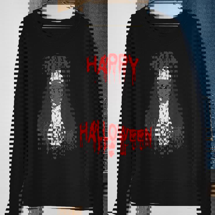 Happy Halloween Scary Nun Costume Cosplay Horror Gift Bloody Sweatshirt Gifts for Old Women