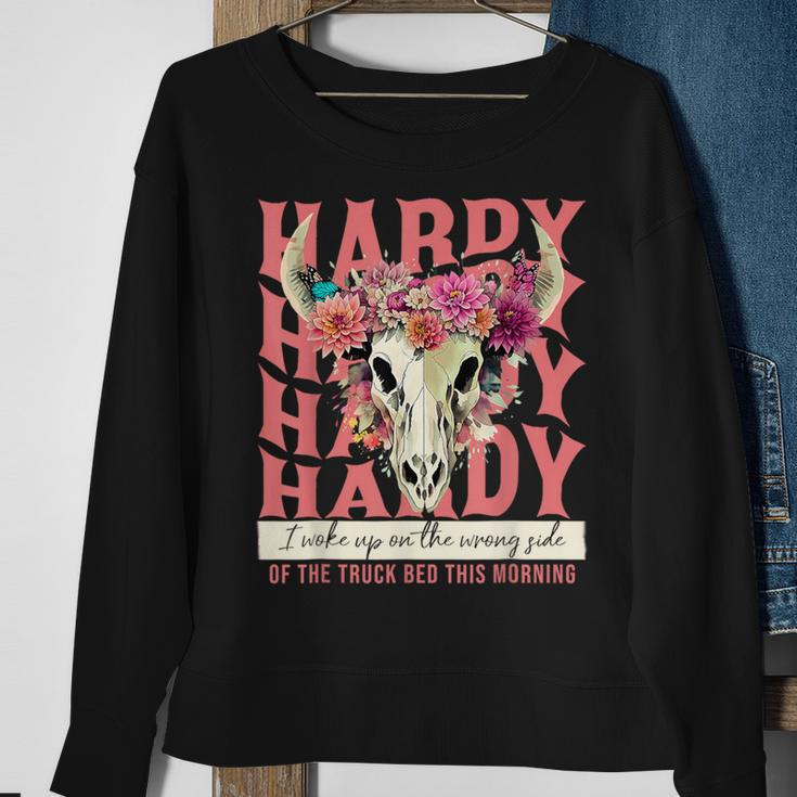 Hardy I Woke Up On The Wrong Side Of The Truck Bed Sweatshirt Gifts for Old Women